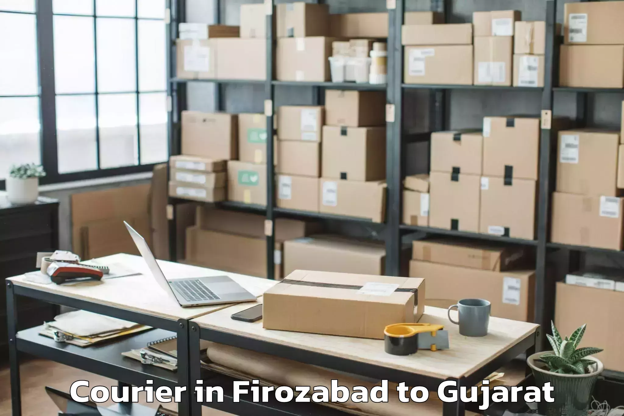 Get Firozabad to Abhilashi University Rajkot Courier